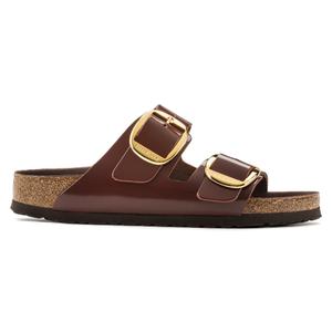 102138-women-s-mules-birkenstock-arizona-big-buckle-natural-leather-patent-clay-dark-brown