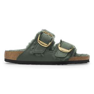 1028070-1028007-women-s-mules-birkenstock-arizona-big-buckle-shearling-oiled-leather-thyme