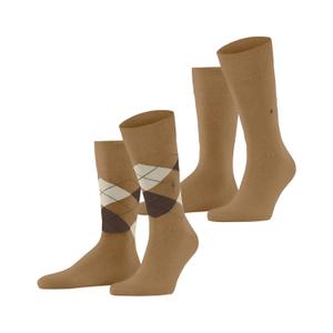21044-5152-football-socks-burlington-everyday-argyle-mix-x2-brown-sugar-40-46