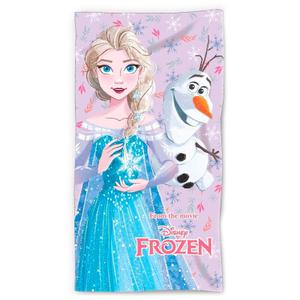 8435631338857-girl-s-cotton-beach-towel-disney-frozen-elsa-olaf-multicolor-70x140-cm