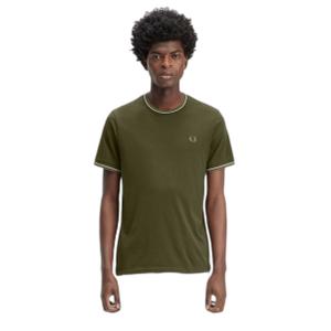 fpm1588-w92-t-shirt-with-double-piping-fred-perry-vert-bouteille-gris-huitre-clair-vert-laurel-wreath