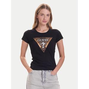 w5bi28-j1314-jblk-t-shirt-round-neck-woman-guess-leo-triangle-jet-black-a996