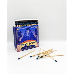 kb878lot6boudal-mpn-matchbook-plakat-montparnasse-blue-yellow-11x11x3-cm