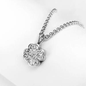 pt-pe-01-mc-ss-xx-01-clover-pendant-for-necklace-with-stones-for-women-ponytail-co-steel-one-size