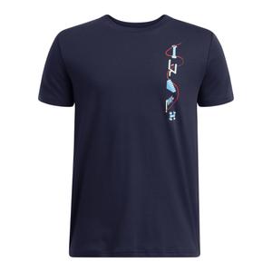 1390010-410-kid-s-t-shirt-under-armour-portal-logo-bleu-navy-ether-blue