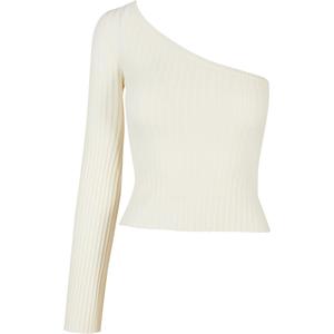 tb5441-02903-sweater-court-ribbed-knit-one-sleeve-woman-urban-classics-white
